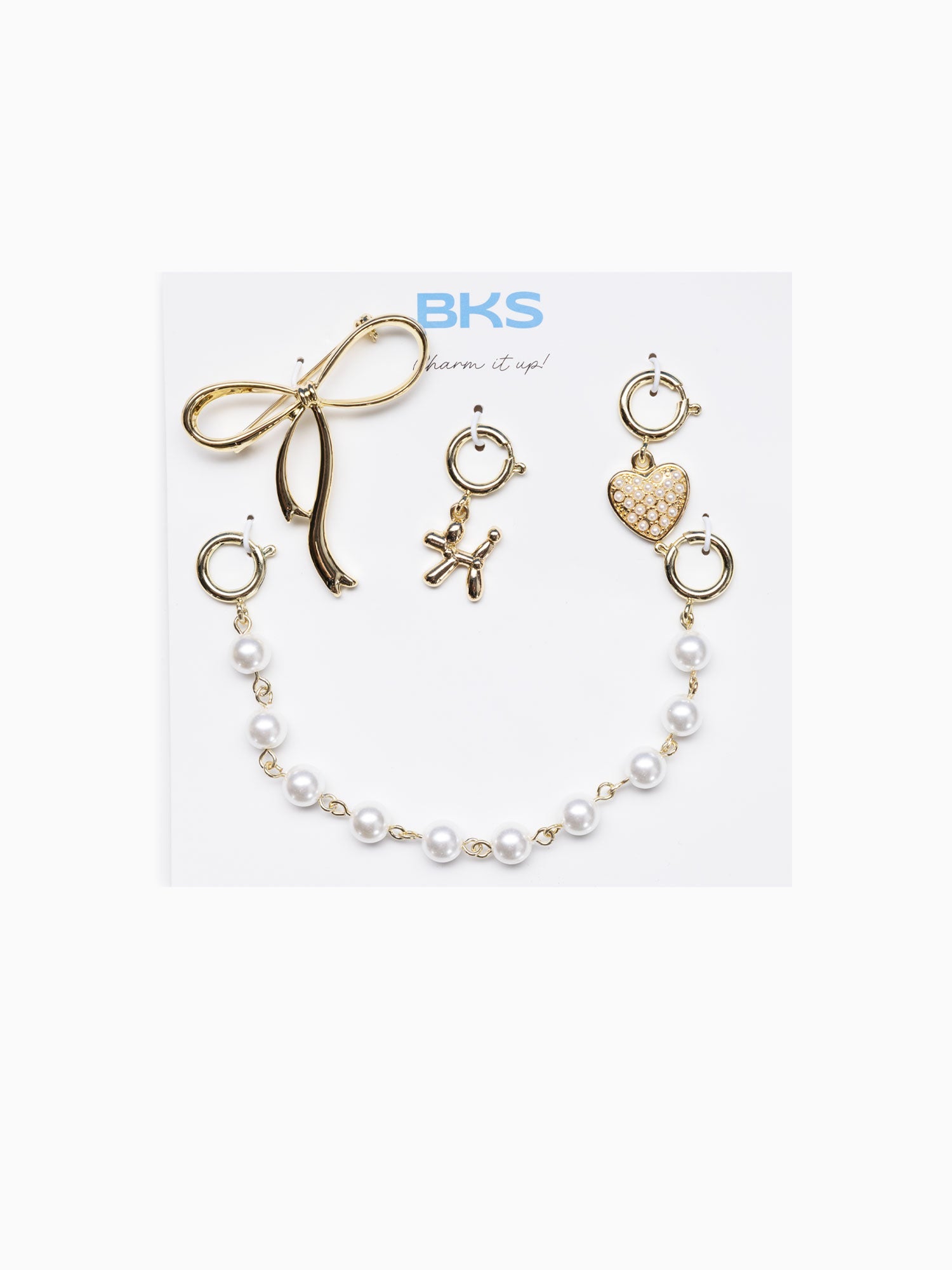 Coquette Sneakers Charm Gold Gold