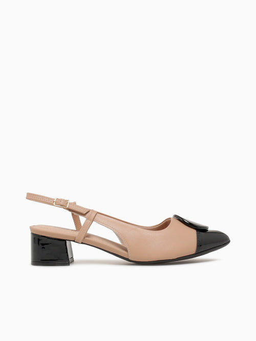 Eugenie Nude  preto napa Beige / 5 / M