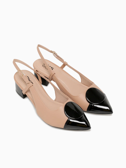Eugenie Nude  preto napa Beige / 5 / M