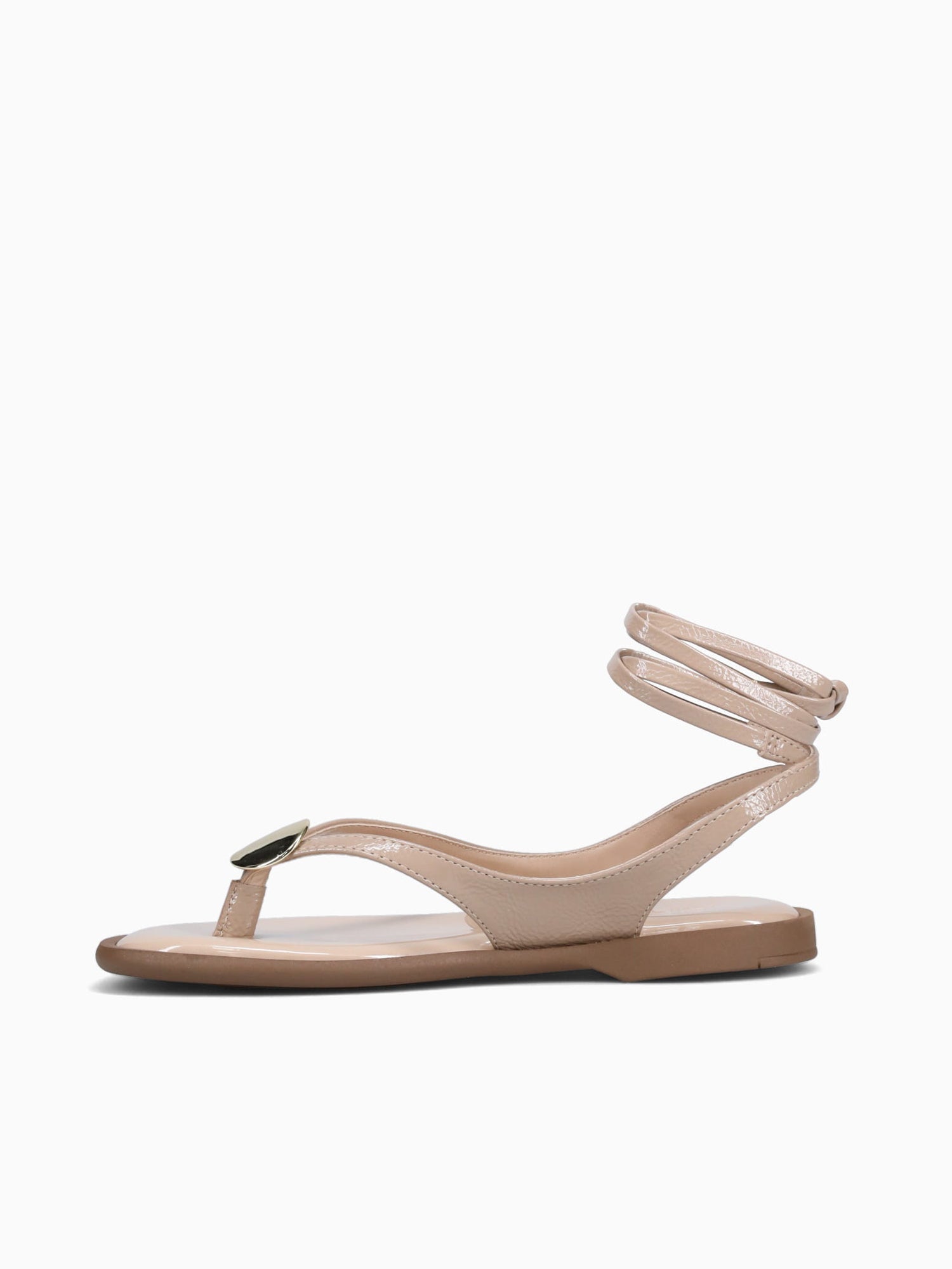 Aubrey Amendoa Verniz Molhado Beige / 5 / M