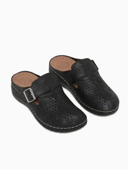 Heleina Black Smooth Black / 5 / M