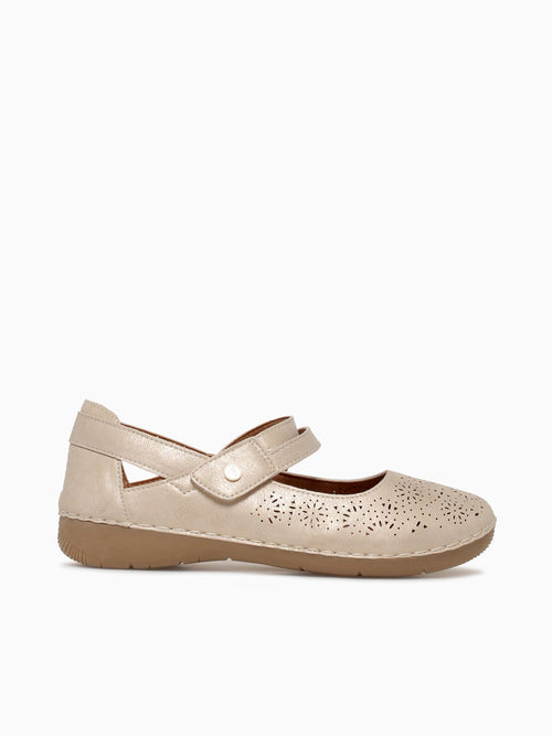Itzel Light Gold Smooth Gold / 5 / M