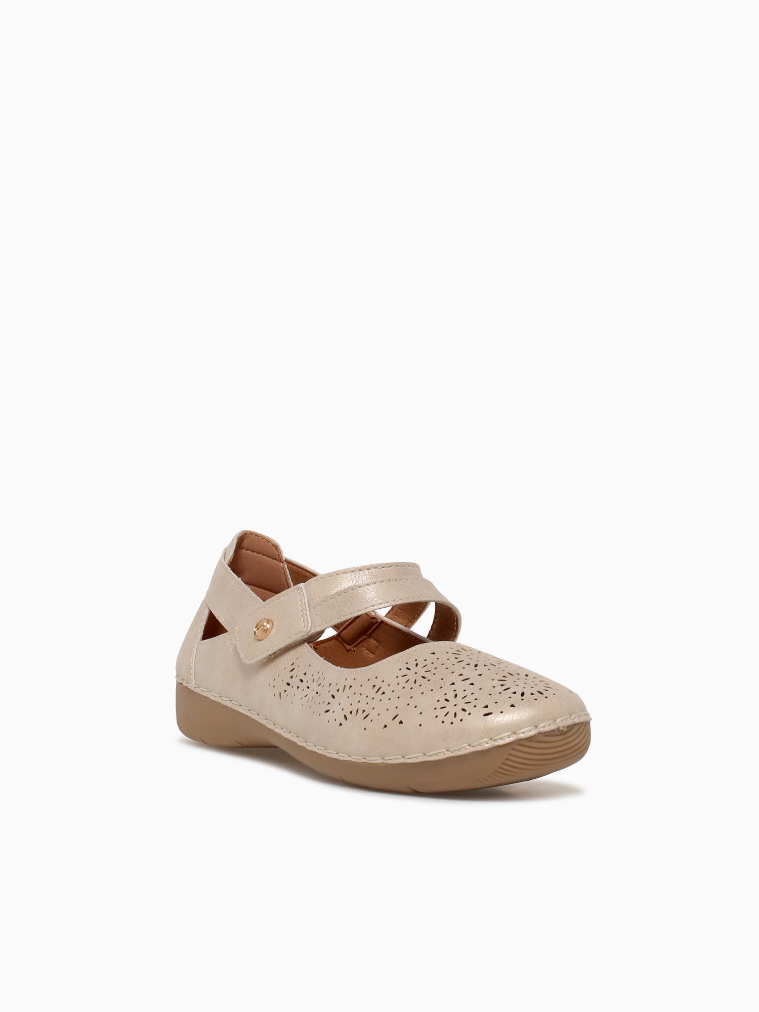 Itzel Light Gold Smooth Gold / 5 / M