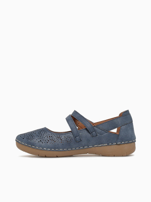 Itzel Navy Smooth Navy / 5 / M
