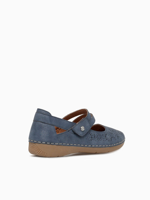Itzel Navy Smooth Navy / 5 / M