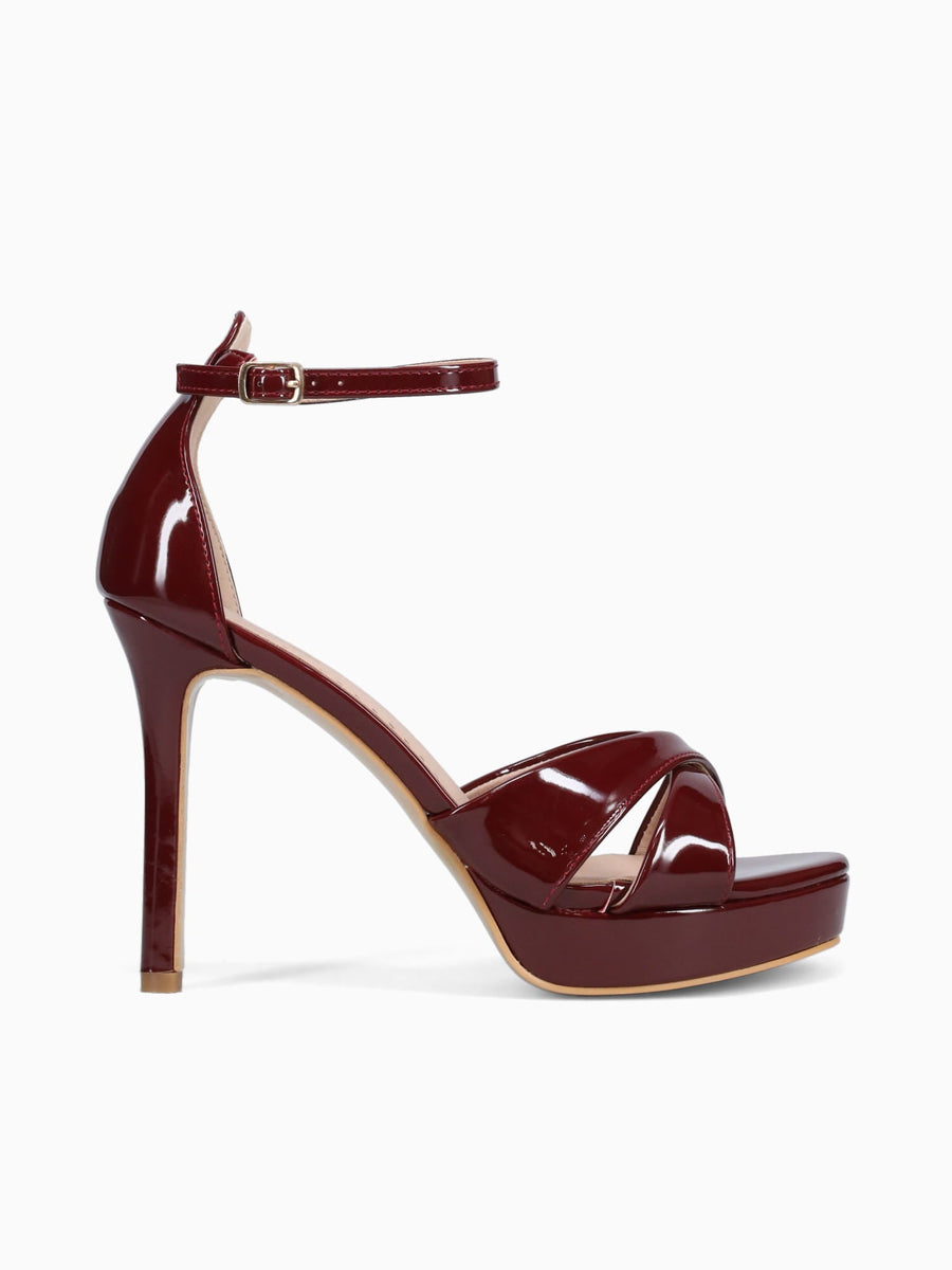 Terry Burgundy Patent Wine / 5 / M