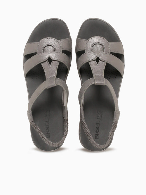 Olivia Pewter Metallic Pewter / 5 / M
