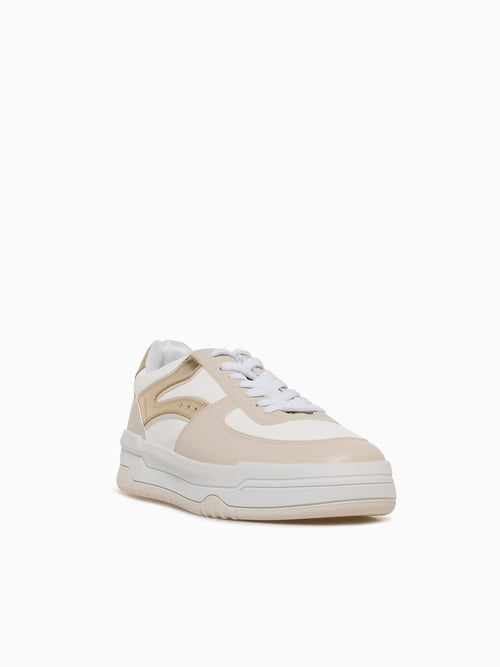 Wendy Beige Gold Smooth Metallic Beige / 5 / M