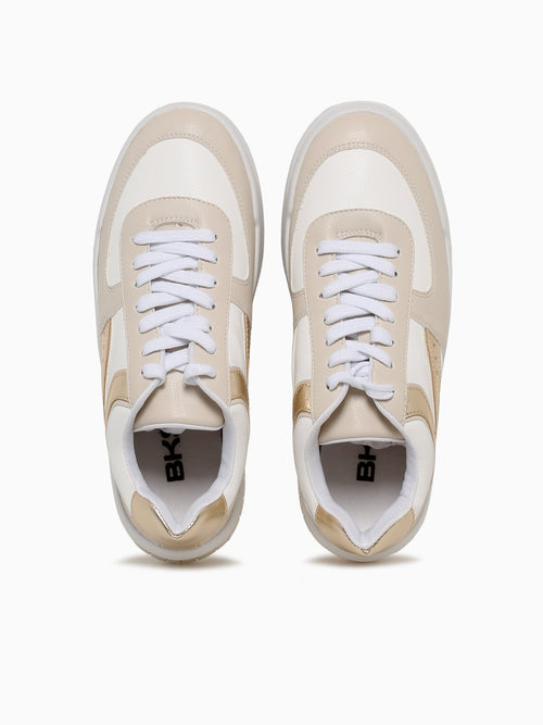 Wendy Beige Gold Smooth Metallic Beige / 5 / M