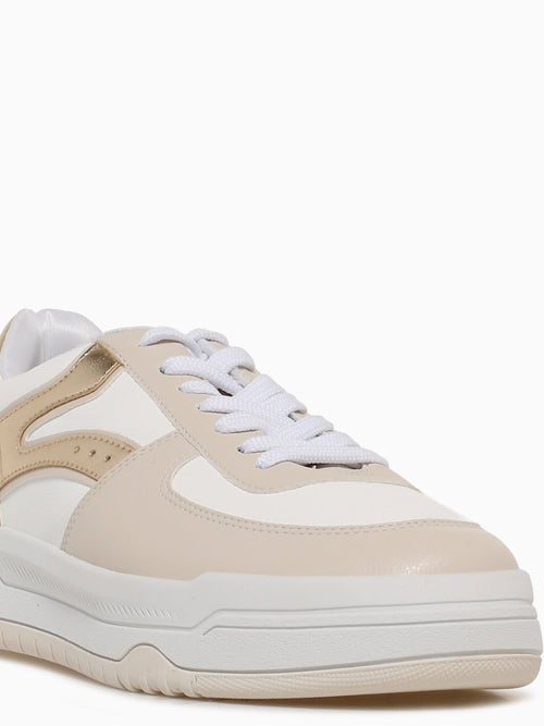 Wendy Beige Gold Smooth Metallic Beige / 5 / M