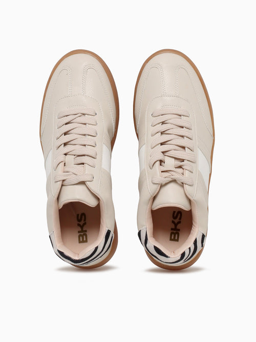 Whitney Beige White Smooth Beige / 5 / M