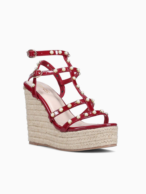Eliza Burgundy Patent Wine / 5 / M