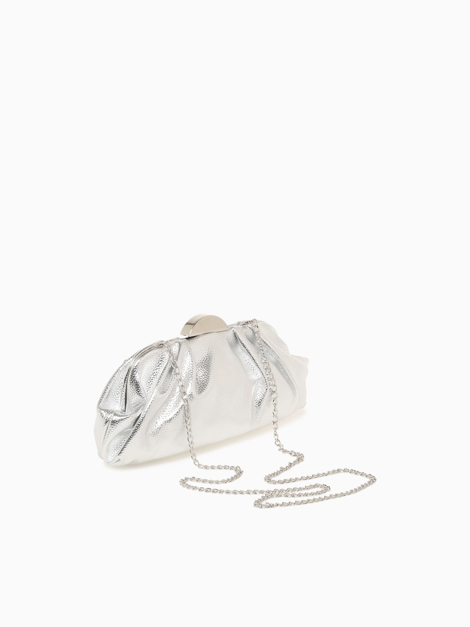 Kisslock Clutch Silver Silver