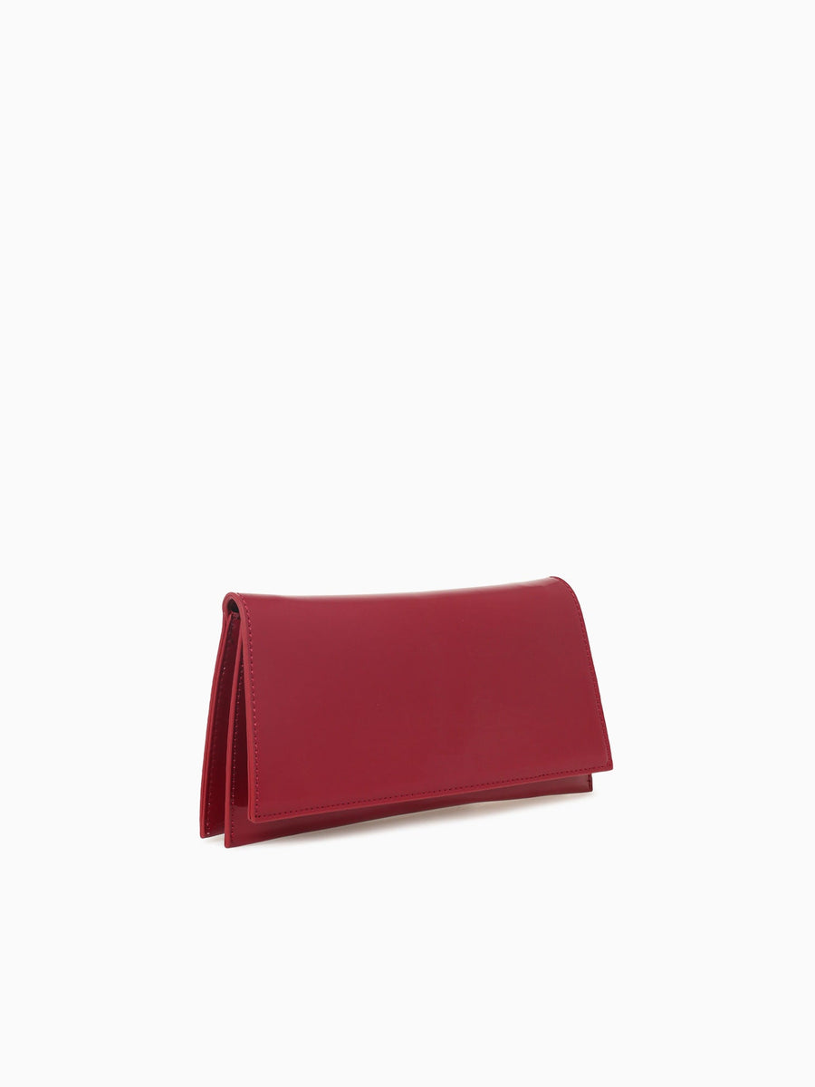 Lia Clutch Red Patent Red