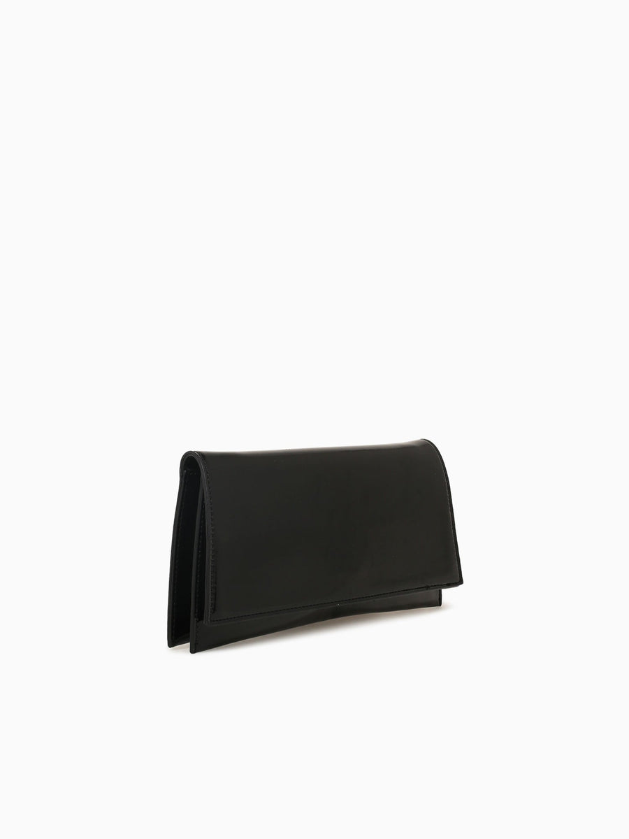 Lia Clutch Black Patent Black