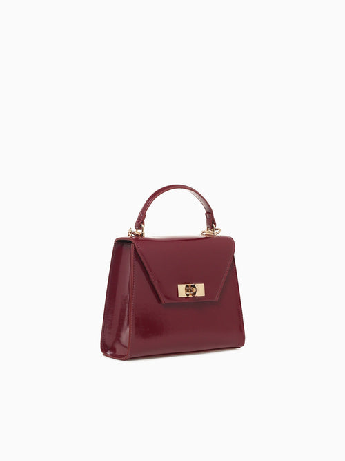 Alexia Top Handle Red Pat Red