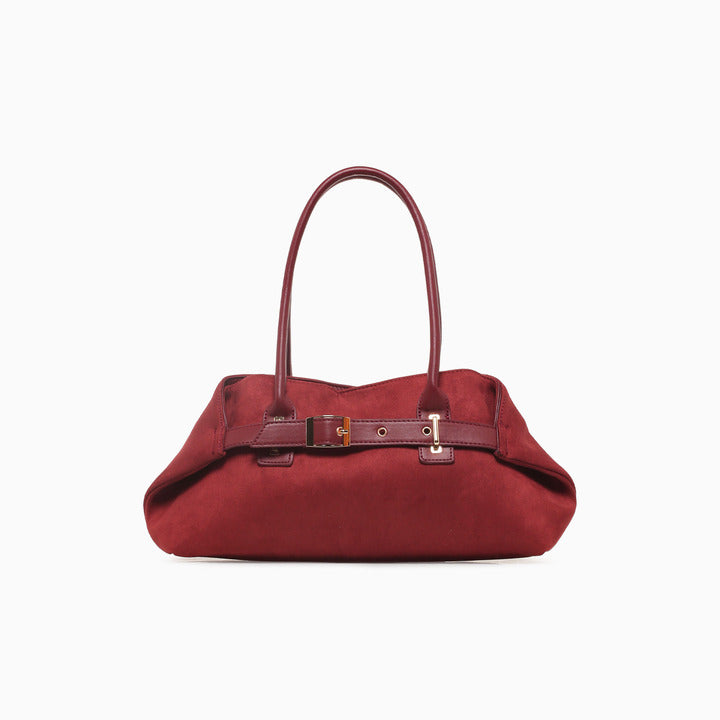 DEVON SHOULDER BAG-WINE