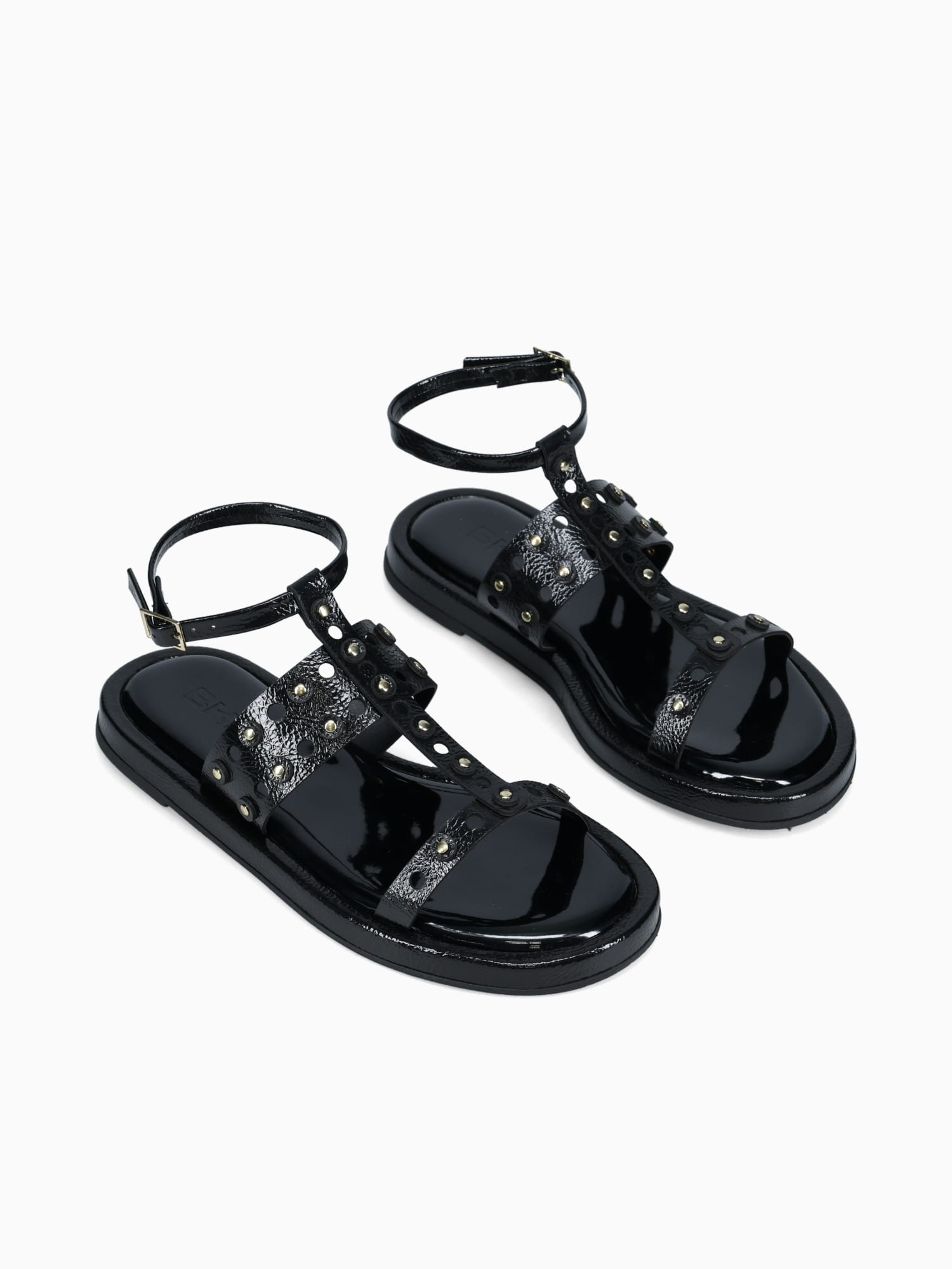 Virginia Preto Verniz Molhado Black / 5 / M