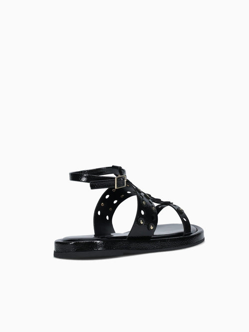 Virginia Preto Verniz Molhado Black / 5 / M