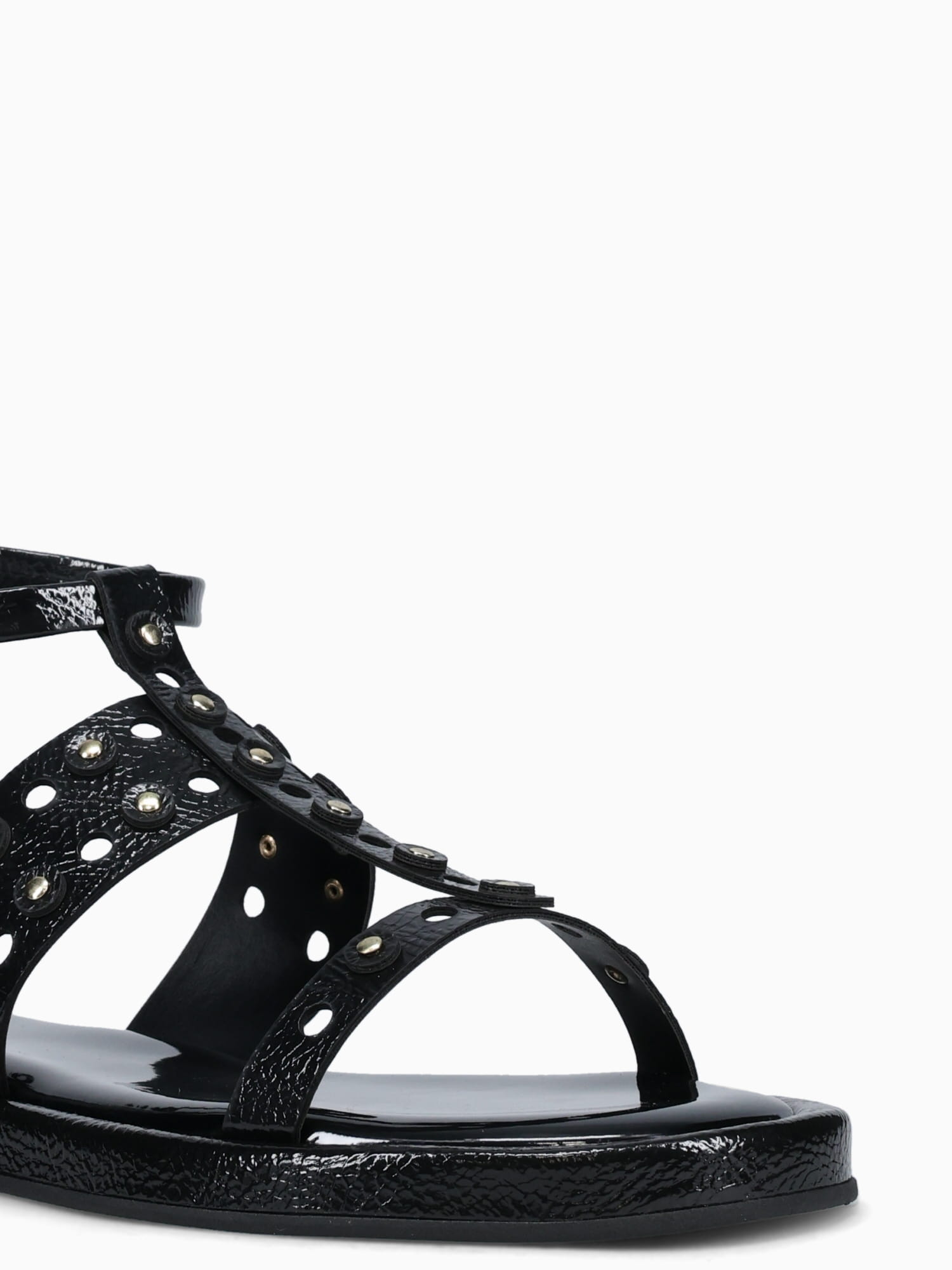 Virginia Preto Verniz Molhado Black / 5 / M