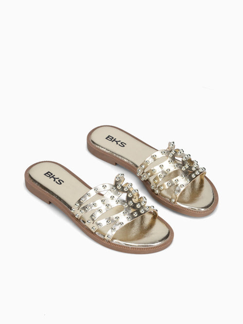 Mattie Gold Metallic Gold / 5 / M