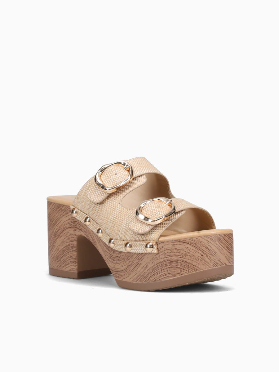 Bloom Beige Eyelet Raffia Beige / 5 / M