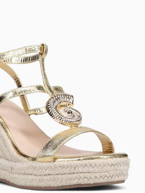 Arielle Gold Metallic Gold / 5 / M
