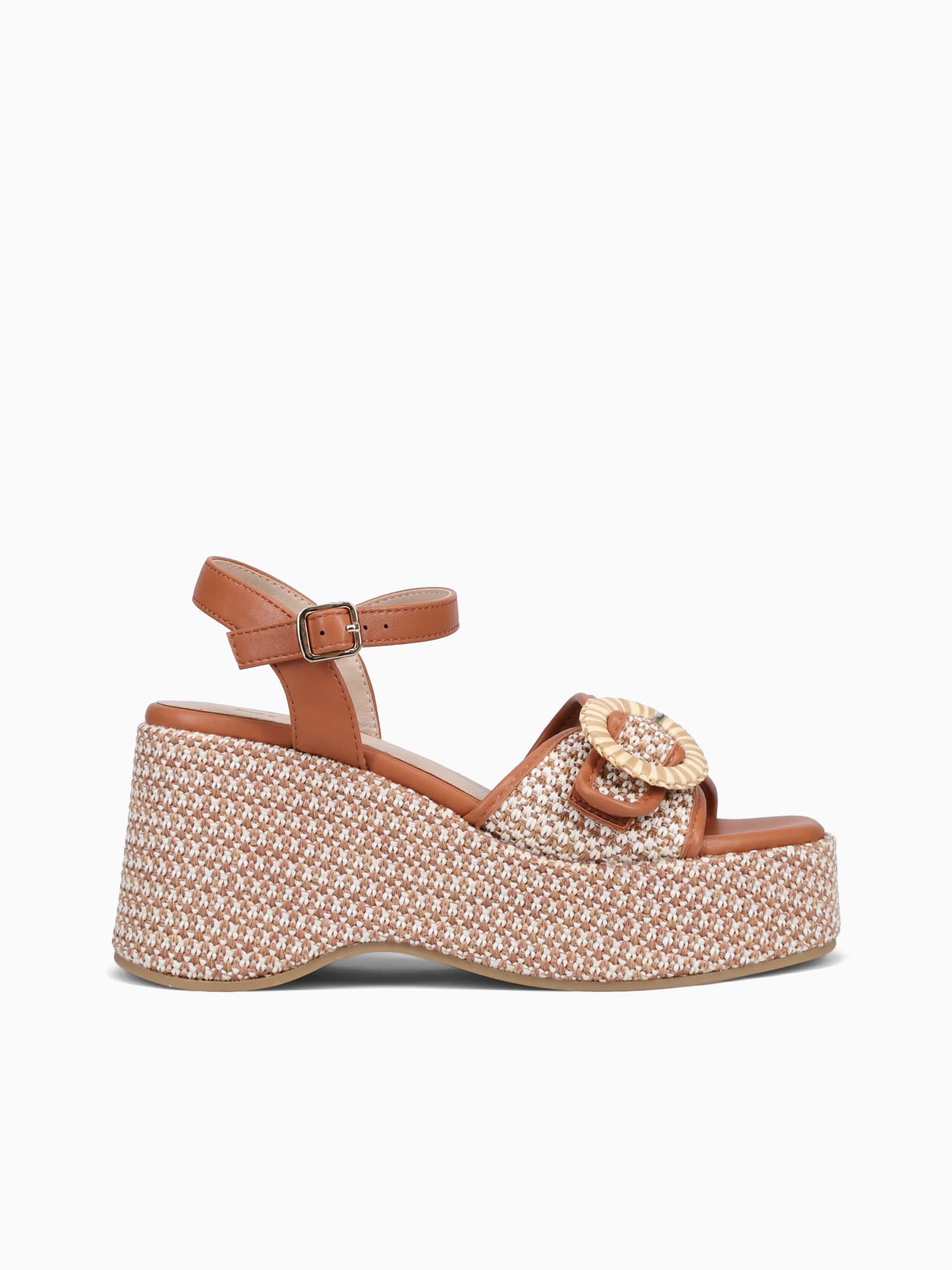 Sandy Brown Raffia Brown / 5 / M