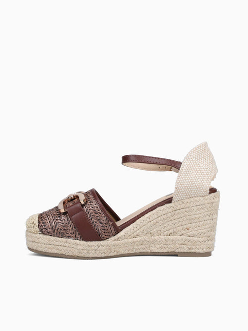 Vidda Brown Raffia Brown / 5 / M