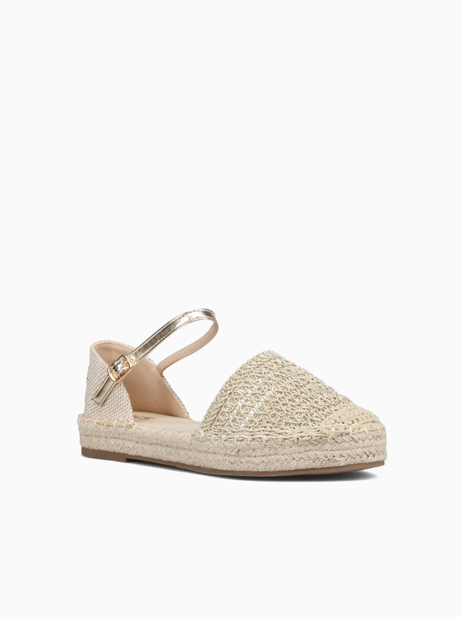 Dafne Gold Textile Brown / 5 / M