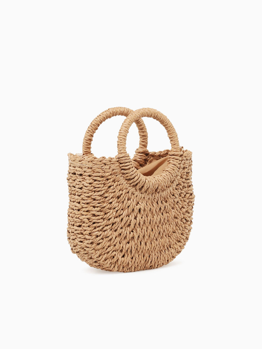 Fey Top Handle Gold Brown Gold