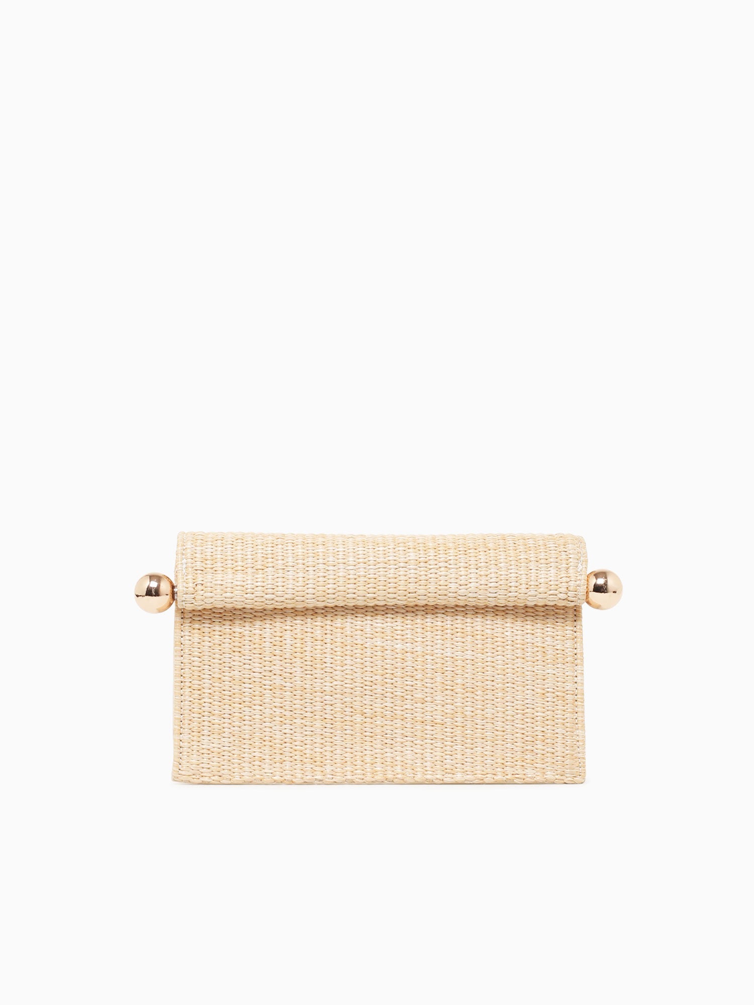Staci Clutch Beige Raffia Beige