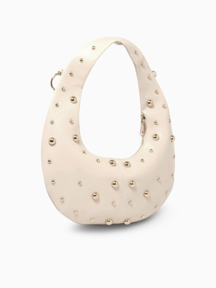 Freya Shoulder Bag Off White Gold Gold
