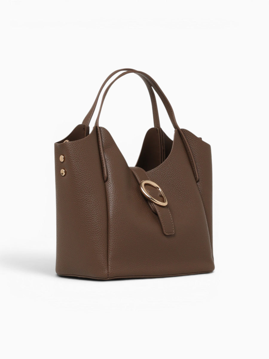 Estella Top Handle Dk Stone Taupe