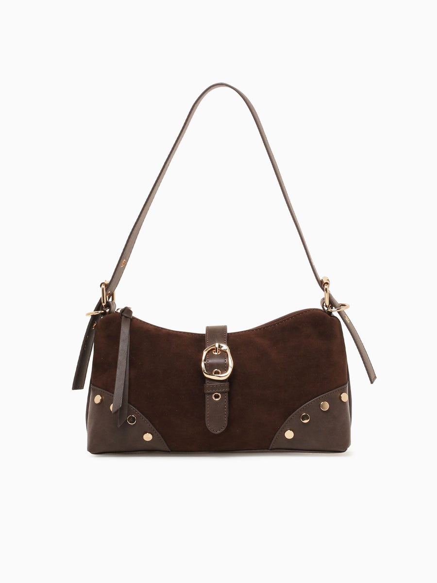 Belt Shoulder Bag Brown Brown
