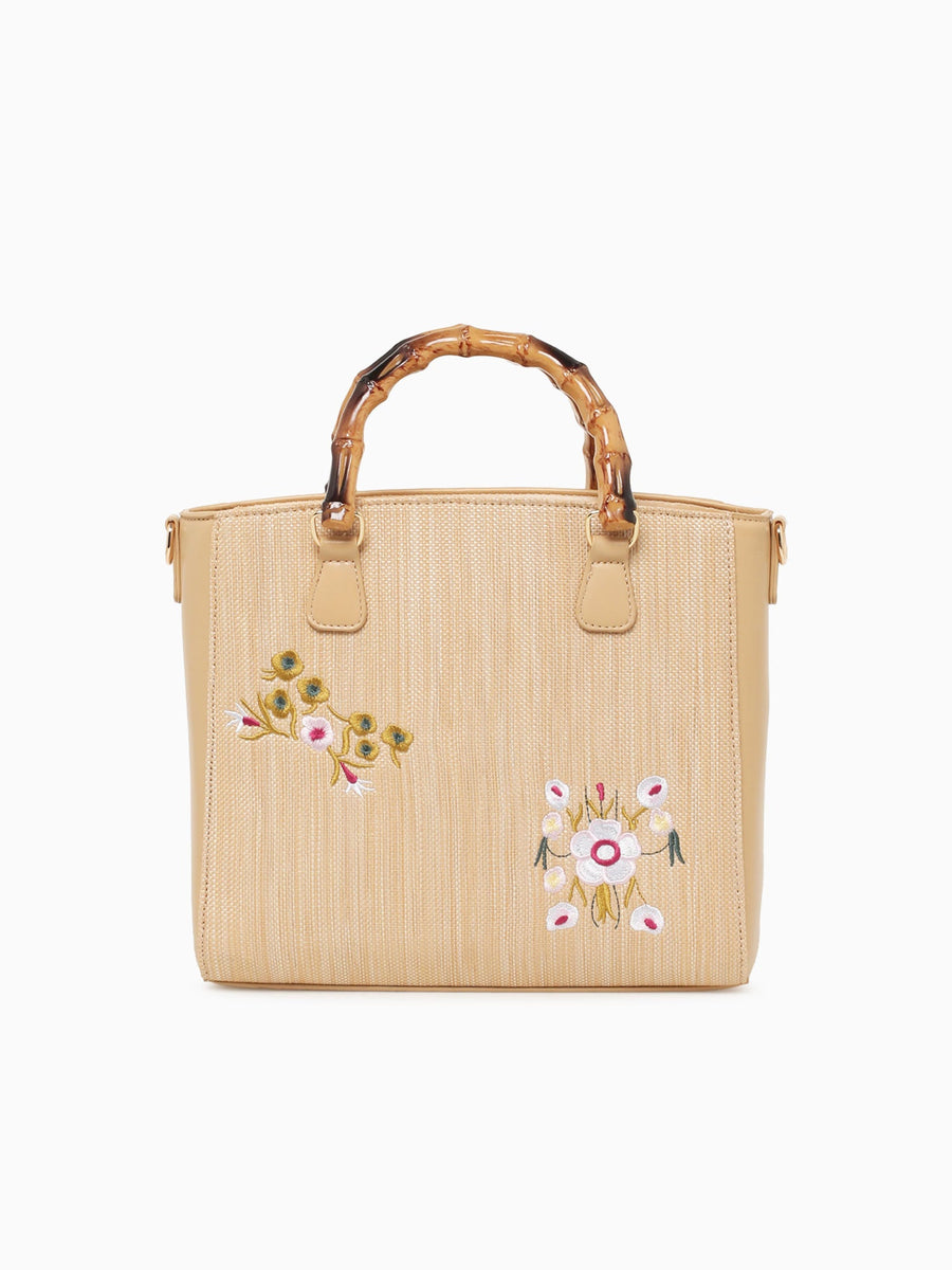 Flora Top Handle Beige Beige