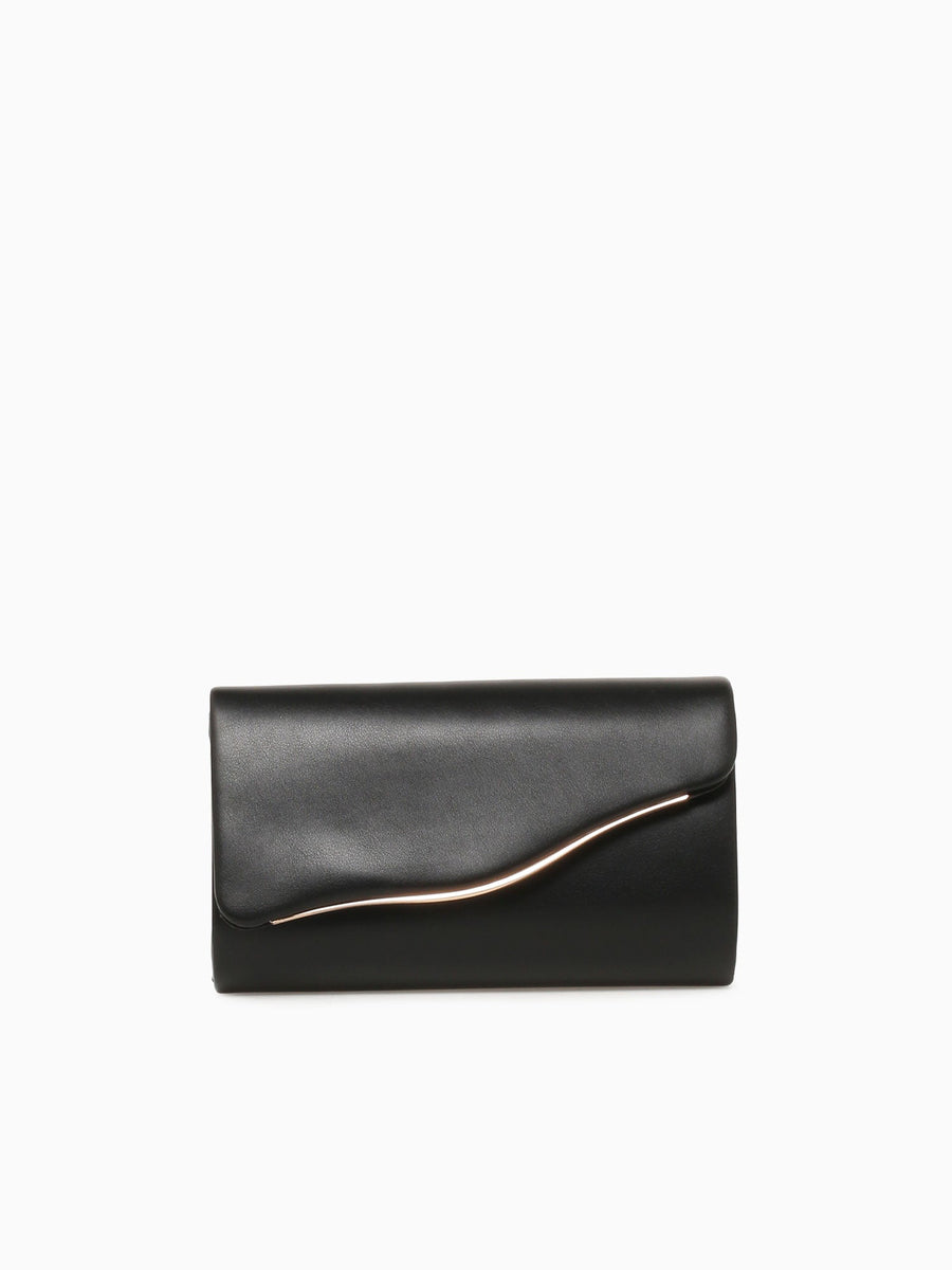 Wave Clutch Black Gold Black