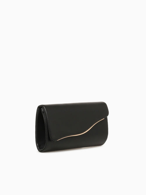 Wave Clutch Black Gold Black