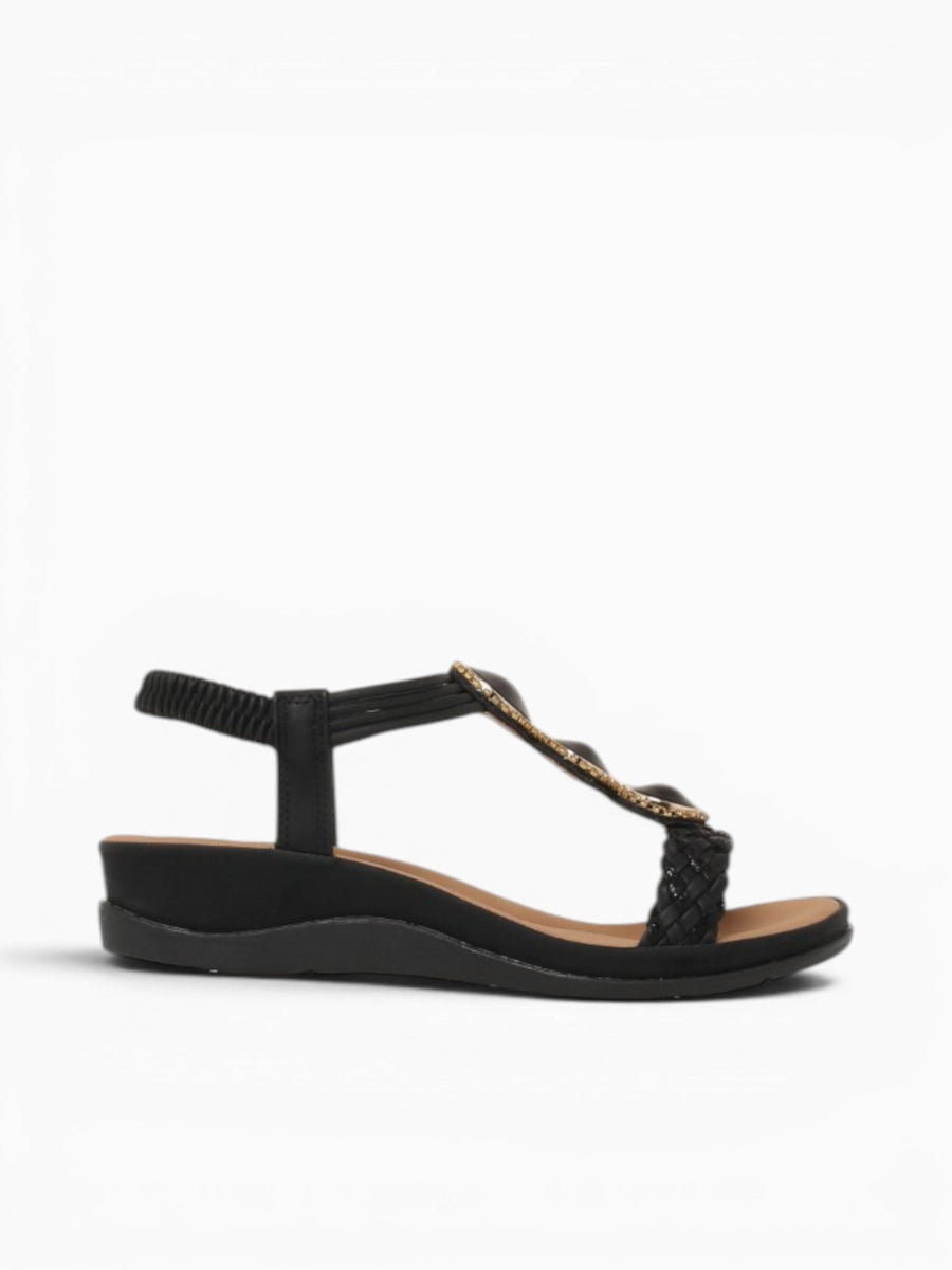 Pilar Black Smooth Black / 5 / M