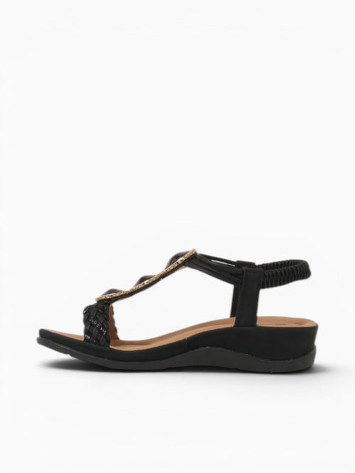 Pilar Black Smooth Black / 5 / M