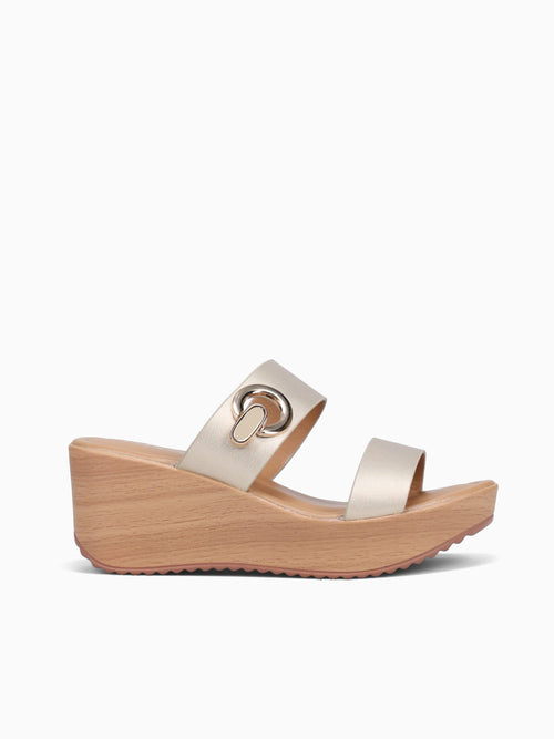 Leslie Gold Metallic Gold / 5 / M