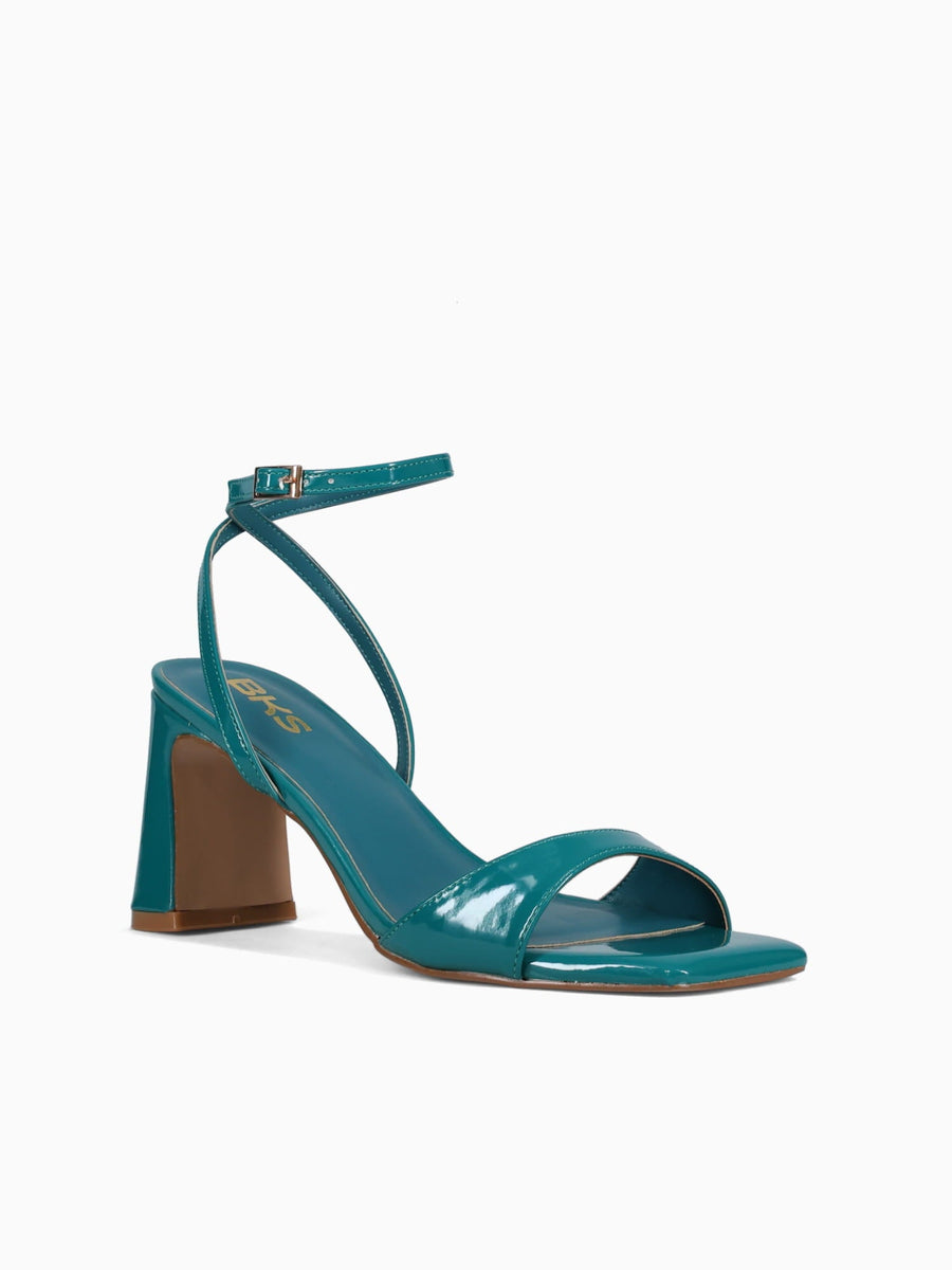 Anya Teal Patent Blue / 5 / M