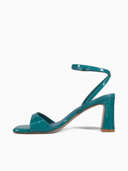 Anya Teal Patent Blue / 5 / M