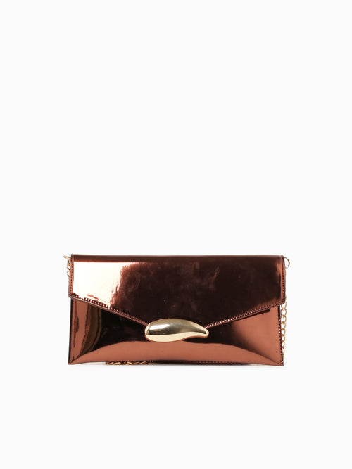 Victoria Clutch Bronze Mirror Bronze