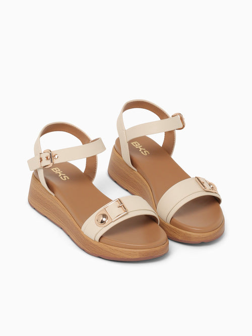 Rosalie Cream Smooth Beige / 5 / M