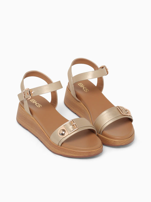 Rosalie Gold Metallic Gold / 5 / M