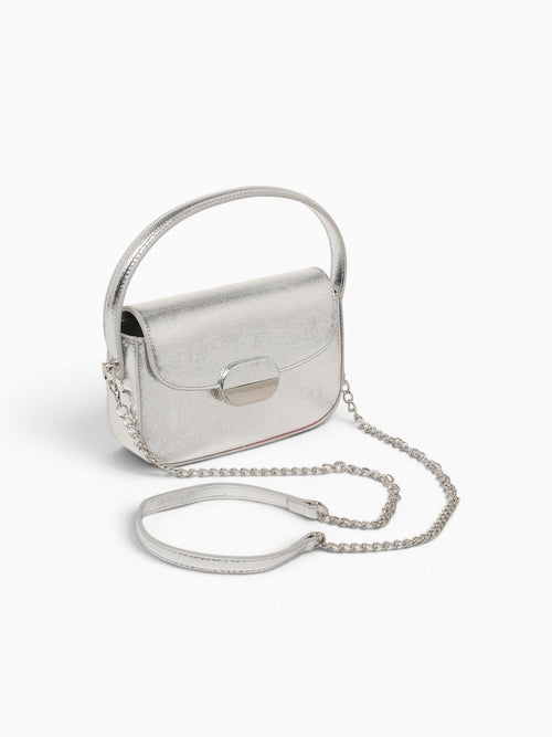 Amy Shoulder Bag Dk.silver Silver