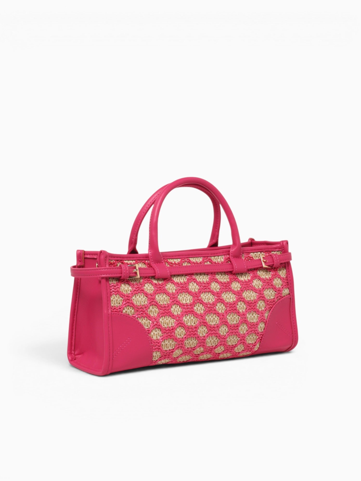 Francesca Top Handle Fuschia Green