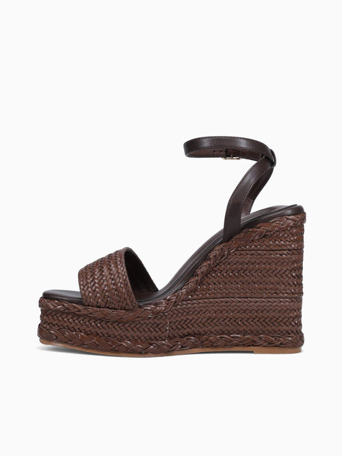 Katherine Coffee Raffia Brown / 5 / M