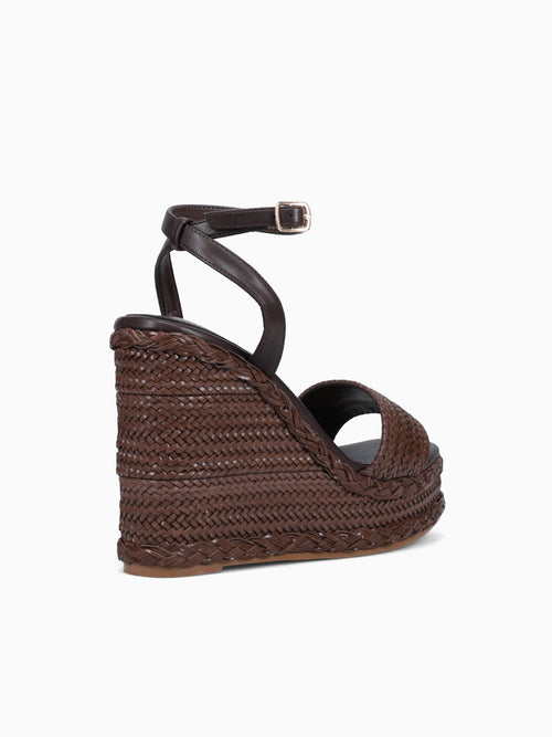 Katherine Coffee Raffia Brown / 5 / M